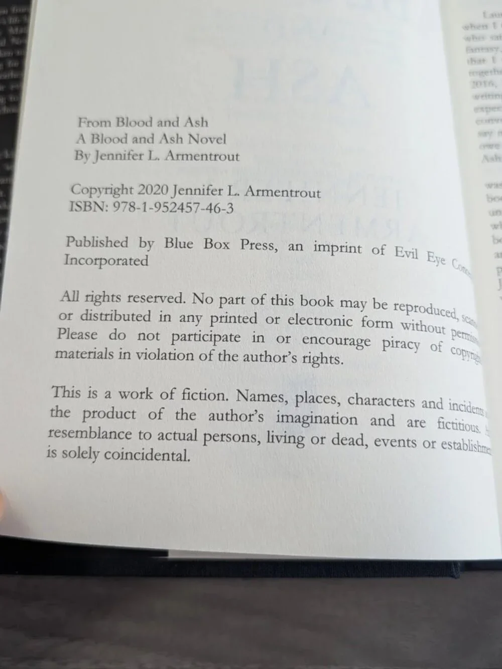 From Blood and Ash by Jennifer L. Armentrout Hardcover